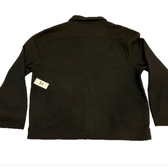 Mode of One Mens Long-Sleeve Knit Trucker Jacket Jet Grey Size XXL - Picture 3 of 6